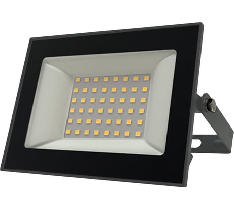 Прожектор FL-LED Light-PAD 50W Grey 4200К 5000Лм 50Вт AC220-240В 145x112x30мм 270г 616074