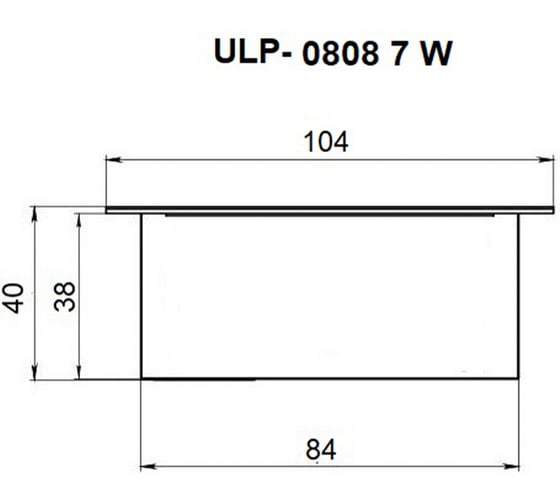 Светильник светодиодный потолочный встраиваемый Uniel ULP-0808 7W/4000К IP40 GRILYATO OPAL BLACK UL-00012806