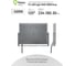 Прожектор FLLED LightPAD 100W Grey 4200К 10000Лм 100Вт AC220240В 232x170x30мм 640г 616173 3