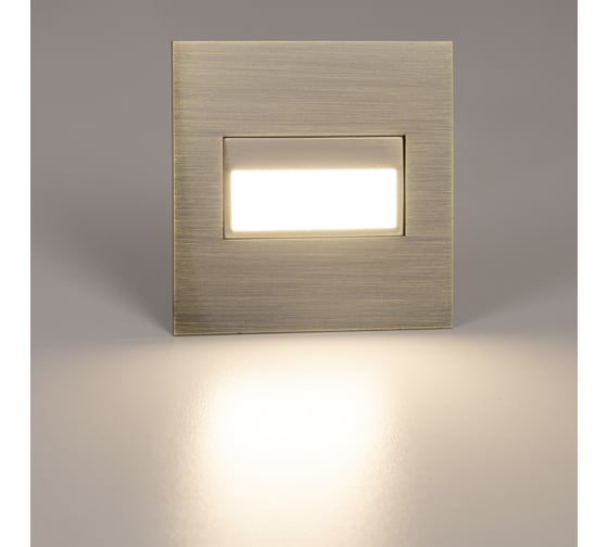 Встраиваемый светильник лестничный Citilux Скалли LED бронза CLD007K3