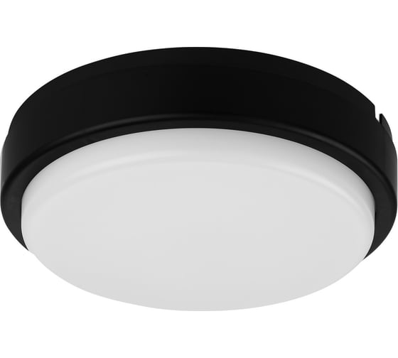 Светодиодный светильник TDM ELECTRIC LED ДПП 2902 18Вт 1580лм 4000К IP65 чёрный круг 210x54 мм Народный SQ0366-0154
