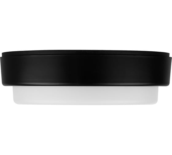 Светодиодный светильник TDM ELECTRIC LED ДПП 2902 12Вт 990лм 6500К IP65 чёрный круг 160x48 мм с датчиком Народный SQ0366-0146