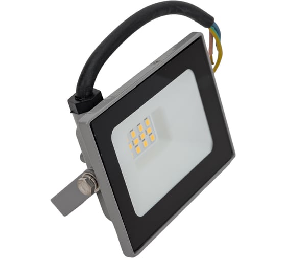 Светодиодный прожектор TDM СДО-04-010Н 10 Вт, 4000 К, IP65, серый, Народный SQ0336-0280