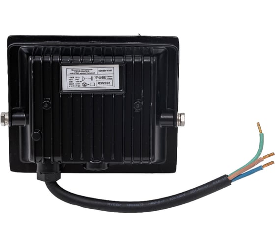 Светодиодный прожектор TDM СДО-04-020Н 20 Вт, 6500 К, IP65, черный, Народный SQ0336-0261