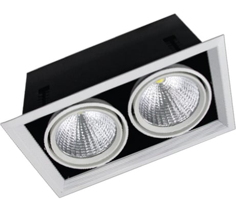 Светильник карданный светодиодный FL-LED Grille-111-2 60W 4000K 370x185x150мм 60Вт 4800Лм белый 606716