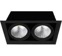 Светильник карданный светодиодный FL-LED Grille-111-2 60W 3000K 370x185x150мм 60Вт 4800Лм черный 613172