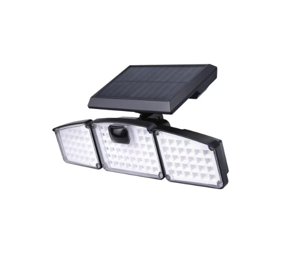 Прожектор FL-LED SOLAR EYE-SO003 5W сенсор 3 реж., 3 плоск-ти 6500K 280x135x103 IP65 - LED 613424 1