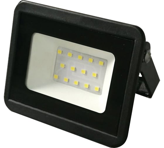 Прожектор FL-LED Light-PAD 10W Plastic Black 4200К 850Лм 10Вт AC220-240В 100x80x25мм 113г 610935