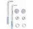 Садово-парковый светильник FUMAGALLI серии ESTER, НТУ, 500 3W 230V GX53 175х126х480мм серый 11635 9