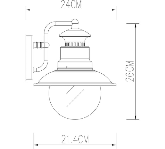 Уличный светильник Arte Lamp AMSTERDAM A1523AL-1BN