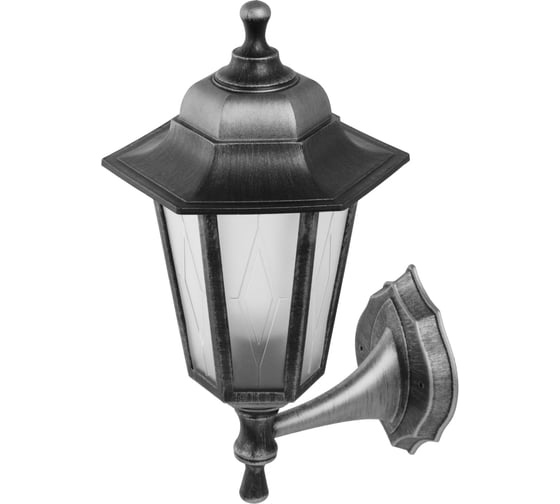 Светильник уличный шестигр. TDM ELECTRIC, настенный, пластик, рассеиватель пластик, серебро SQ0330-0791