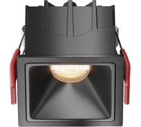 Встраиваемый светильник MAYTONI Alfa LED черный DL043-01-10W3K-SQ-B-1