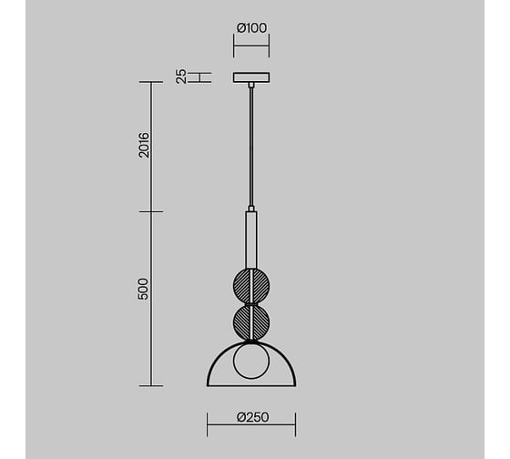 Подвесной светильник Freya Sunspot Латунь FR5482PL-01BS1