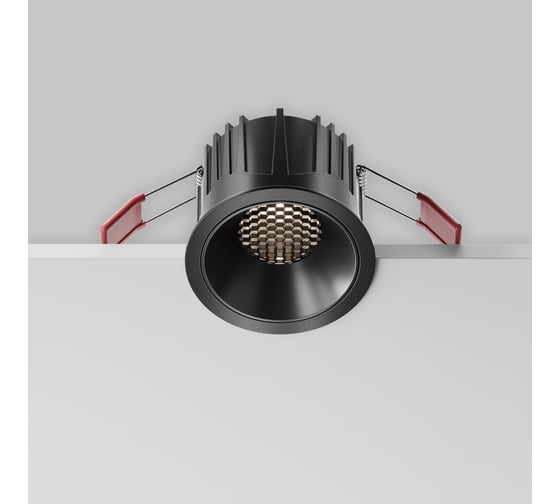 Встраиваемый светильник MAYTONI Alfa LED черный DL043-01-15W4K-RD-B-1
