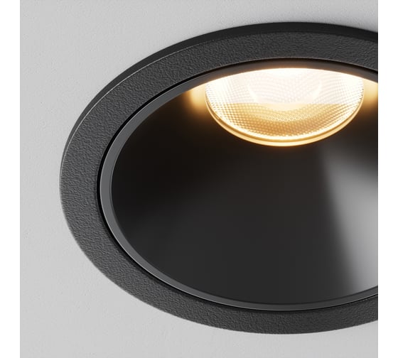 Встраиваемый светильник MAYTONI Alfa LED черный DL043-01-10W2.7K-RD-B