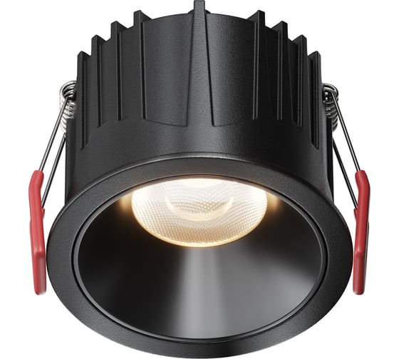 Встраиваемый светильник MAYTONI Alfa LED черный DL043-01-15W3K-RD-B-1