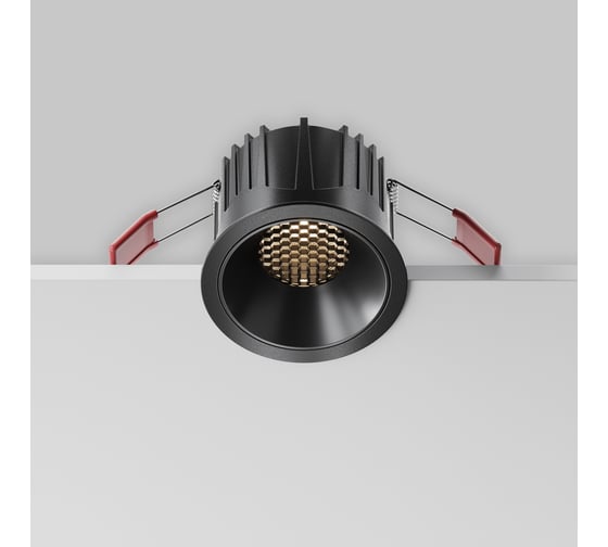Встраиваемый светильник MAYTONI Alfa LED черный DL043-01-15W3K-RD-B-1