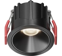 Встраиваемый светильник MAYTONI Alfa LED черный DL043-01-10W4K-RD-B-1