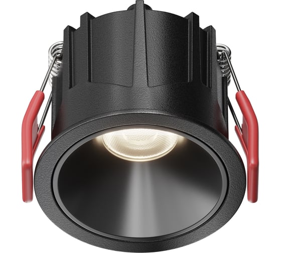 Встраиваемый светильник MAYTONI Alfa LED черный DL043-01-10W4K-RD-B-1