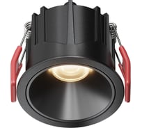 Встраиваемый светильник MAYTONI Alfa LED черный DL043-01-10W3K-RD-B-1