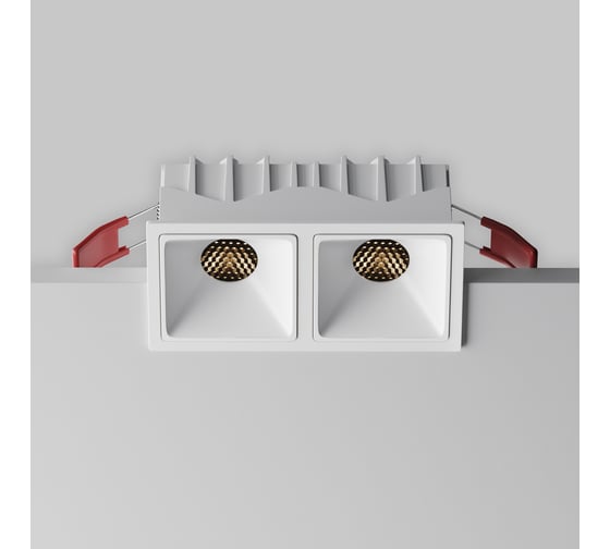 Встраиваемый светильник MAYTONI Alfa LED белый DL043-02-10W3K-SQ-W-1