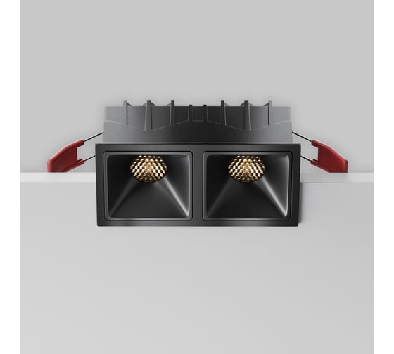 Встраиваемый светильник MAYTONI Alfa LED черный DL043-02-10W3K-SQ-B-1