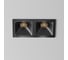 Встраиваемый светильник MAYTONI Alfa LED черный DL043-02-10W3K-SQ-B-1 6