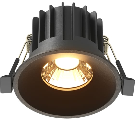Встраиваемый светильник MAYTONI Round черный DL058-12W2.7K-B