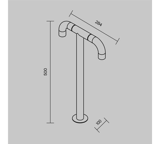 Ландшафтный светильник MAYTONI Sleek Графит O477FL-L4GF3K