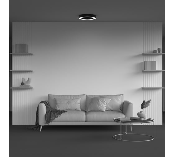 Потолочный светильник MAYTONI Lua Черный C093CL-36W4K-B