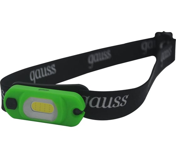Налобный аккумуляторный фонарь Gauss 3W 150lm Li-ion 300mAh LED GF408