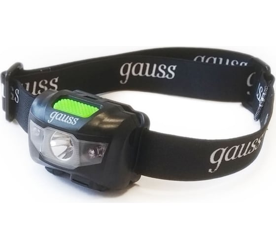 Налобный аккумуляторный фонарь Gauss 3W 130lm Li-ion 600mAh LED GF405