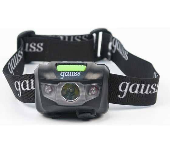Налобный аккумуляторный фонарь Gauss 3W 130lm Li-ion 600mAh LED GF405