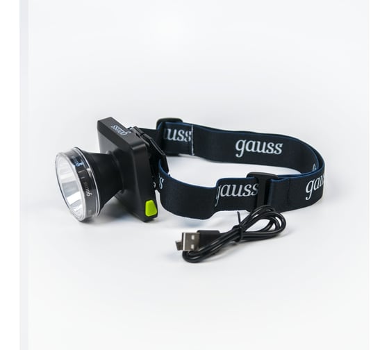 Налобный аккумуляторный фонарь Gauss 5W 100lm диммируемый Li-ion 3000mAh LED GF401
