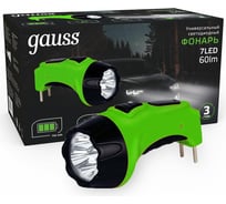 Ручной аккумуляторный фонарь Gauss 7LED 60lm 700mAh LED GF105