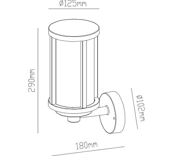 Уличный светильник Arte Lamp TORONTO A1036AL-1BK