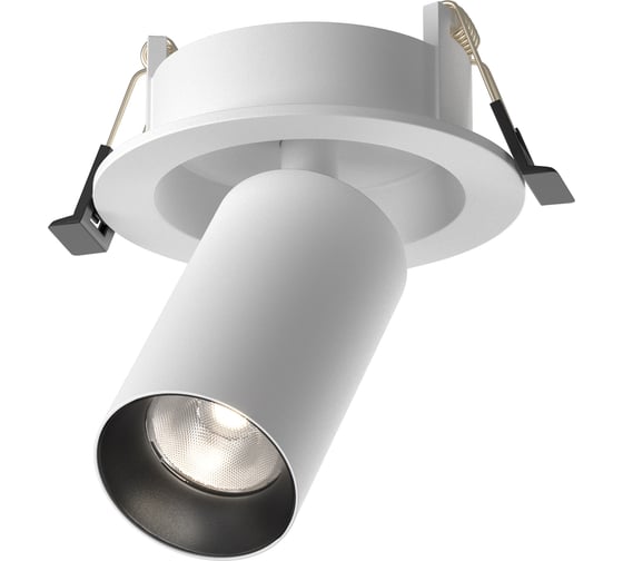 Встраиваемый светильник MAYTONI FOCUS LED Бело-черный C071CL-7W4K-WB 1
