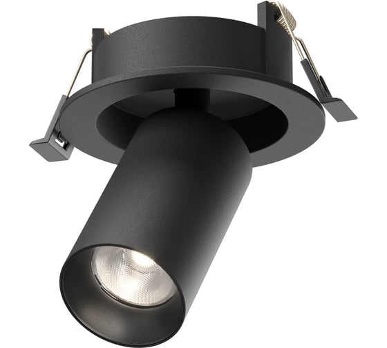 Встраиваемый светильник MAYTONI FOCUS LED Черный C071CL-7W4K-B 1