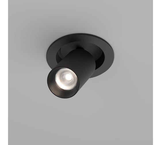 Встраиваемый светильник MAYTONI FOCUS LED Черный C071CL-7W4K-B