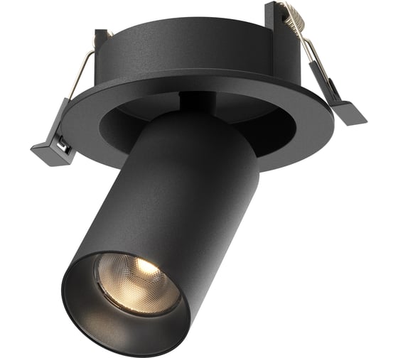 Встраиваемый светильник MAYTONI FOCUS LED Черный C071CL-7W3K-B 1