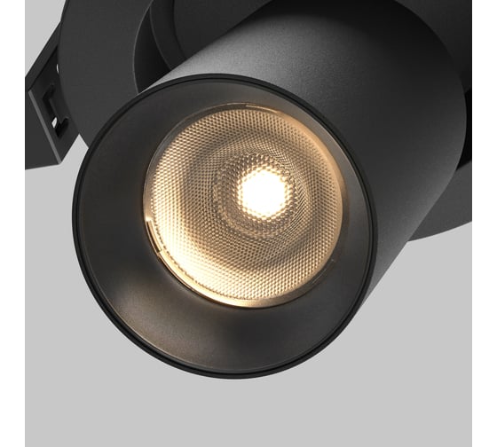 Встраиваемый светильник MAYTONI FOCUS LED Черный C071CL-7W3K-B