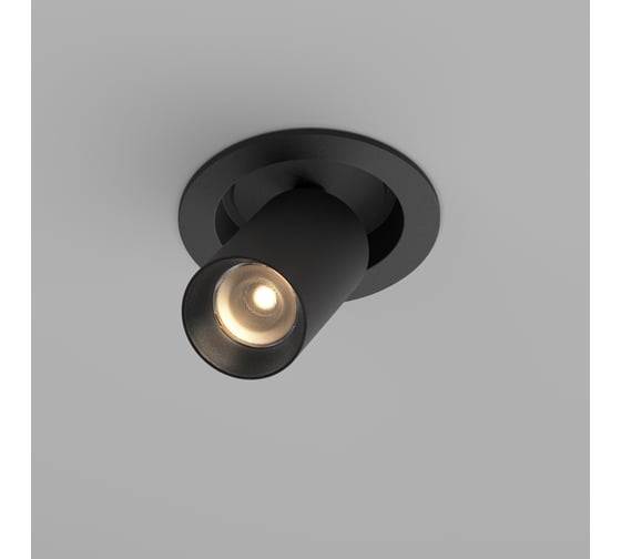 Встраиваемый светильник MAYTONI FOCUS LED Черный C071CL-7W3K-B