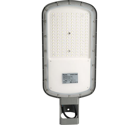 Светодиодный уличный консольный светильник FERON SP3070 100W 5000K AC90-300V, серый, 51800