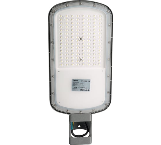 Светодиодный уличный консольный светильник FERON SP3070 80W 5000K AC90-300V, серый, 51799