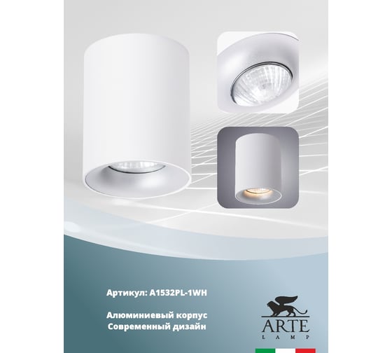 Потолочный светильник Arte Lamp TORRE A1532PL-1WH