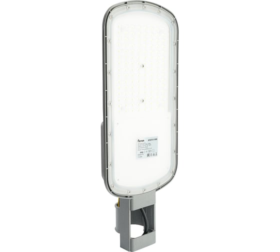 Светодиодный уличный консольный светильник FERON SP3070 100W 4000K AC90-300V, серый, 51808