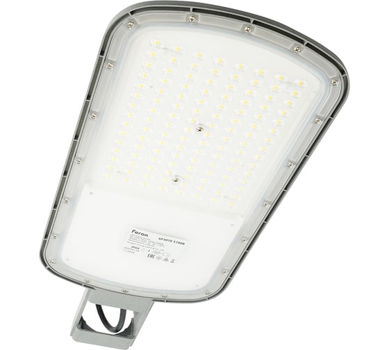 Светодиодный уличный консольный светильник FERON SP3070 100W 4000K AC90-300V, серый, 51808