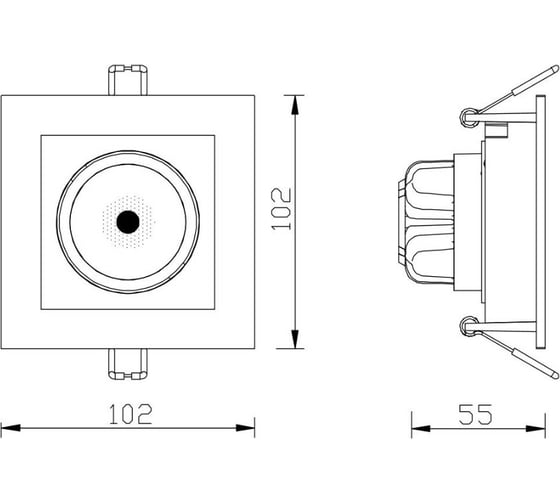 Встраиваемый светильник Arte Lamp GRADO A2705PL-1WH