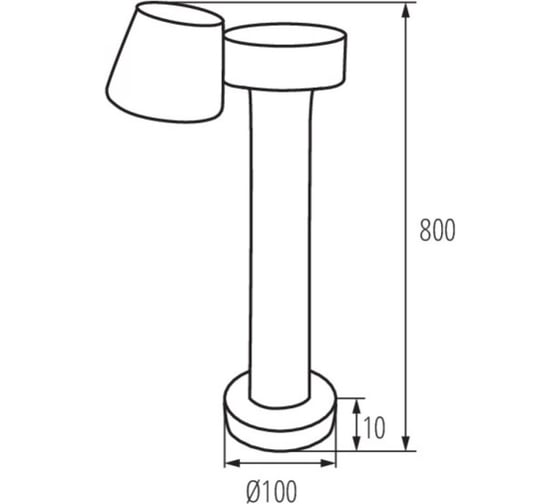 Садовый столбик KANLUX DROMI LED 80 7W-GR/ 32533