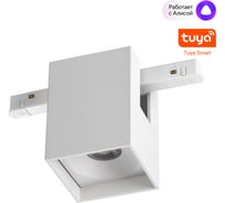Трековый низковольтный светильник NOVOTECH SHINO NT24 000 белый, диммируемый, со сменой цветовой температуры, пульт ДУ/Tuya Smart Life IP20 LED 10W 48V 3000-6000K FLUM 359518